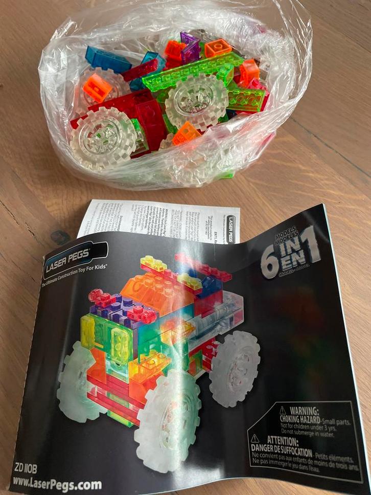 Laser Pegs 6-in-1 Bouwset, Kinderen en Baby's, Speelgoed | Duplo en Lego, Zo goed als nieuw, Complete set, Ophalen