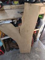 Eiken boomstam plank, Doe-het-zelf en Verbouw, Eiken, Ophalen of Verzenden, Zo goed als nieuw, Plank