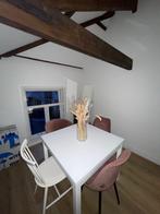 Witte IKEA tafel (uitschuifbaar), Huis en Inrichting, Ophalen, Gebruikt, 50 tot 100 cm, Vierkant