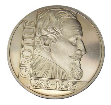 **  NL 2½ ECU, 1995 350 jaar - Sterfdag van Hugo Grotius** beschikbaar voor biedingen