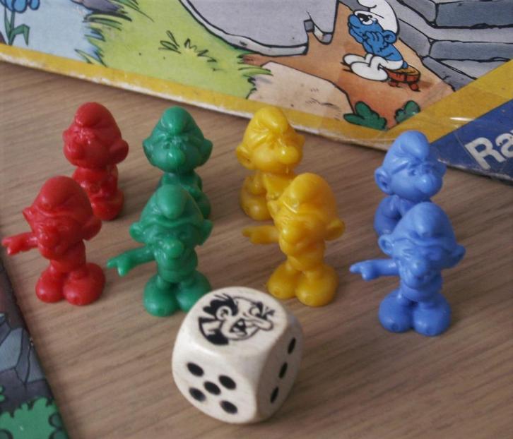 RAVENSBURGER smurfenspel: redden wie zich redden kan (1983), Verzamelen, Smurfen, Zo goed als nieuw, Poppetje, Figuurtje of Knuffel
