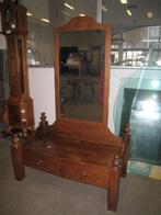 Retro eiken telefoonkastje met spiegel, Huis en Inrichting, Niet ingevuld, Gebruikt, Niet ingevuld, Niet ingevuld