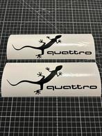 2x Audi Quattro Hagedis Tuning Stickers, Auto diversen, Autostickers, Verzenden