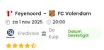 Feyenoord - Volendam, Eén persoon, September