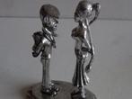 Miniatuur zilver l93G PAARTJE man vrouw zilveren miniaturen, Verzenden, Zilver