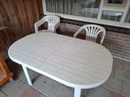 Tuinset tafel met 4 stoelen, Tuin en Terras, Ophalen, 4 zitplaatsen, Kunststof, Gebruikt
