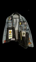 denim jacket met graffiti – €130, Verzenden, Zo goed als nieuw, Blauw