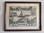 Oud-Zwijndrecht glasgravure schilderij!, Antiek en Kunst, Ophalen