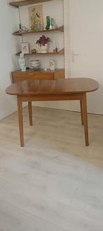 Vintage Uitschuifbare Eettafel, Ophalen, Gebruikt, 100 tot 150 cm, Vintage