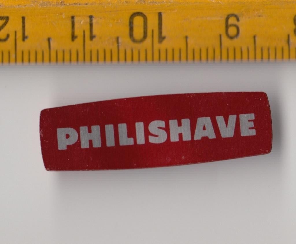 Philishave Philips blik logo embleem scheerapparaat A, Antiek en Kunst, Ophalen of Verzenden