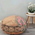 Berber vintage poef, marokkaanse poef, Verzenden, Nieuw, 50 tot 75 cm, 50 tot 75 cm
