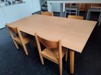 WEG=WEG! Vintage kindertafel + 4 stoelen, 140x80x52, Kinderen en Baby's, Ophalen of Verzenden, Tafel(s) en Stoel(en), Zo goed als nieuw