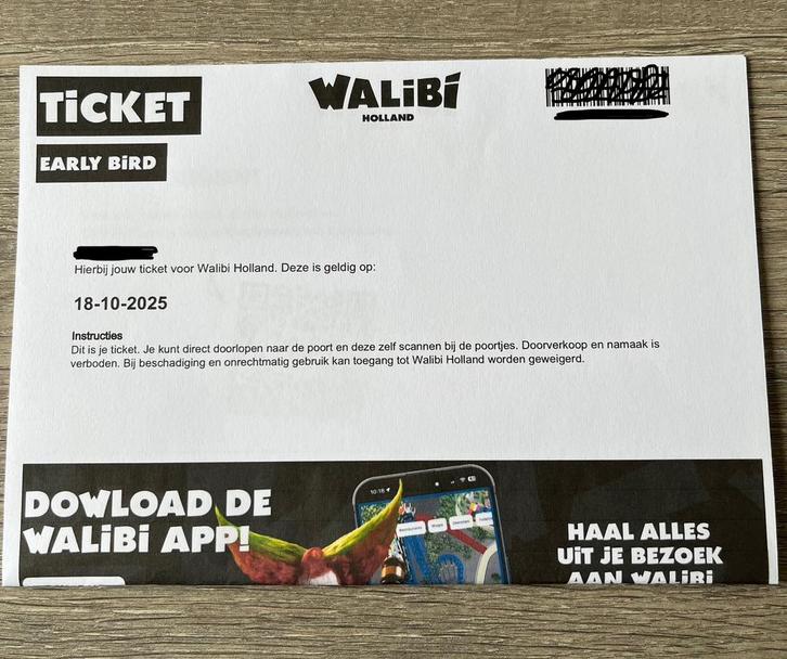 1 kaartje voor Walibi Fright Nights 18 oktober, Tickets en Kaartjes, Evenementen en Festivals, Eén persoon