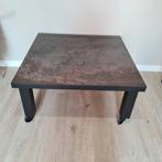 Lage tafel - Zwart met keramisch blad, 100x100 cm, 100 tot 150 cm, 100 tot 150 cm, Modern, Eikenhout