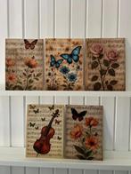 Muziek en Natuur – 5 wandkunstkaarten A4, Info@olphy.nl, Ophalen of Verzenden, Nvt, Nieuw