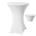 Statafelhoes samba rond met topcover wit