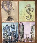 Steampunk art prints by Martin Øbakke: Totaal 4 stuks, Minder dan 50 cm, Nieuw, Ophalen of Verzenden, Print