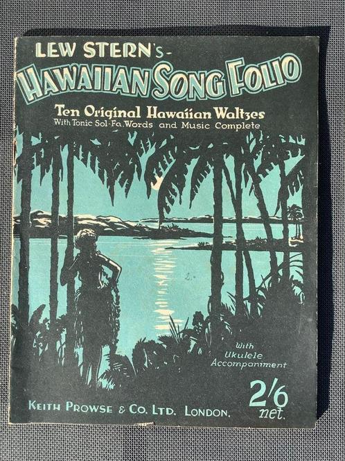 Hawaiian Song Folio - Ten Original Hawaiian Waltzes, Muziek en Instrumenten, Bladmuziek, Wereldmuziek, Piano, Zang, Overige instrumenten