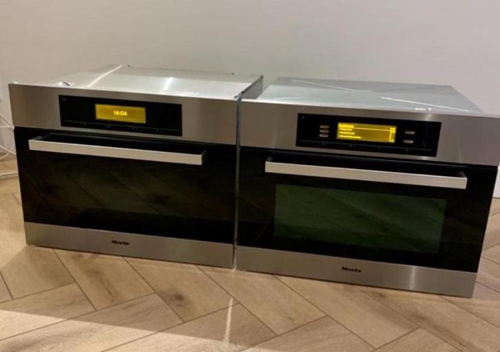 Set Miele combi oven/magnetron, Witgoed en Apparatuur, Magnetrons, Zo goed als nieuw, Inbouw, Grill, Hete lucht, Oven, Ophalen