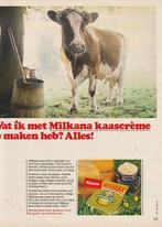 Retro reclame 1969 Milkana zuivel kaascreme van de koe, Verzenden, Overige typen