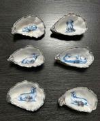 Teckel Oester Schelpen met Zilver/Gouden Rand, Antiek en Kunst, Ophalen of Verzenden