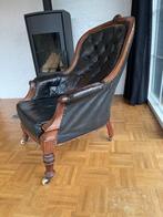 Te koop leren stoel, Ophalen, Gebruikt, 50 tot 75 cm, Leer