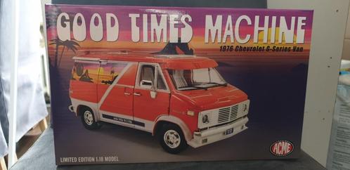 Chevrolet G-Series Van "Good Times Machine" Acme 1:18, Hobby en Vrije tijd, Modelauto's | 1:18, Nieuw, Auto, Overige merken, Ophalen of Verzenden