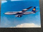 ongelopen ansichtkaart. Boeing 707 Lufthansa, Ophalen of Verzenden, Zo goed als nieuw, Kaart, Foto of Prent
