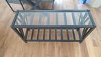 zwart, sidetable, glasplaat, Ophalen, Gebruikt, 100 tot 150 cm, Industrieel