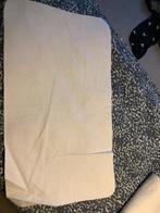 molton hoeslaken en noppen-laken, Jongetje of Meisje, Ophalen of Verzenden, Zo goed als nieuw, Wit