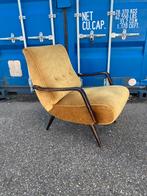 Vintage fauteuil, heeft wat liefde nodig, Hout, Gebruikt, Vintage, 75 tot 100 cm