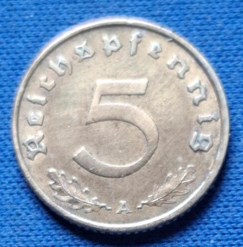 Duitse Rijk 5 reichspfennig 1938 A Km 91, Postzegels en Munten, Munten | Europa | Niet-Euromunten, Losse munt, Duitsland, Verzenden