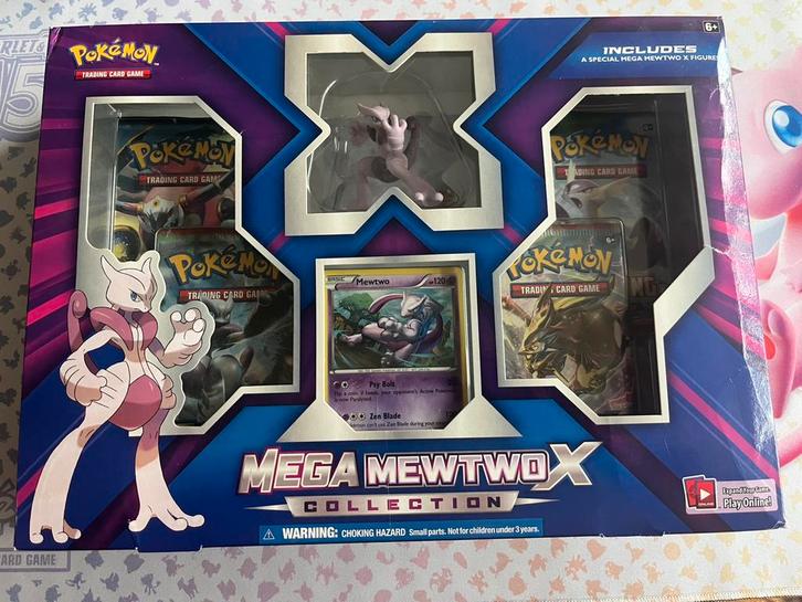 Pokémon Mega Mewtwo X Collection, Hobby en Vrije tijd, Verzamelkaartspellen | Pokémon, Zo goed als nieuw, Ophalen of Verzenden