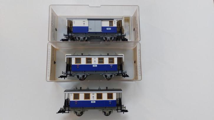 Fleischmann HO 5053 (2x) 5054 ELB OVP, Hobby en Vrije tijd, Modeltreinen | H0, Zo goed als nieuw, Wagon, Gelijkstroom, Fleischmann