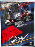 Vintage Star Wars Trilogy VHS + advertentie, Ophalen of Verzenden, Gebruikt, Actiefiguurtje