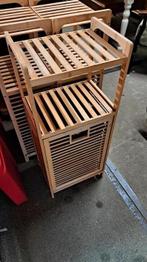 Luxe bamboe wasmand. 3 stuks. Afm. 40x30x95 cm (lxbxh), Ophalen, Gebruikt