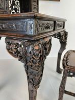 Antiek Chinese Padouk houten bureau, Ophalen, Gebruikt, ., .