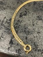 14 karaats gouden armband, 19.5 cm lang, 4.9 mm breed, Sieraden, Tassen en Uiterlijk, Nieuw, Goud, Goud, Ophalen of Verzenden