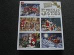 legpuzzel kerst verzamelbox 5 puzzels, Ophalen of Verzenden, 500 t/m 1500 stukjes, Legpuzzel, Zo goed als nieuw