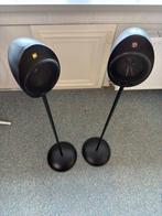 kef eitjes 2 op standaard en 1 los, Audio, Tv en Foto, Luidsprekers, Gebruikt, 60 tot 120 watt, Front, Rear of Stereo speakers