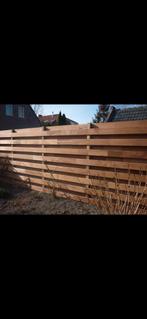 Mooie Hardhouten schutting planken hekwerk palen, Ophalen of Verzenden, Zo goed als nieuw, 3 tot 6 meter