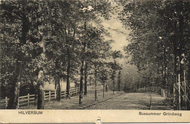 Hilversum - Bussummer Grindweg - B-keus - gelopen, Verzamelen, Ansichtkaarten | Nederland, Gelopen, Noord-Brabant, 1920 tot 1940