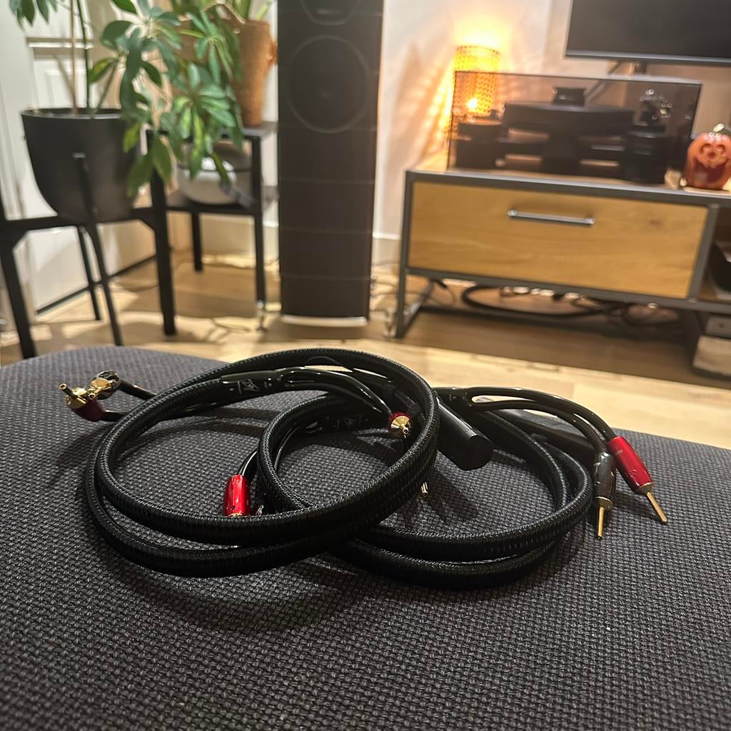 Audioquest Rocket 88 - 2x1,5 meter - FullRange - 4 mnd oud!!, Audio, Tv en Foto, Audiokabels en Televisiekabels, Verzenden, Zo goed als nieuw