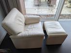 Leolux Bora Beta fauteuil met hocker, Huis en Inrichting, Fauteuils, Ophalen, Gebruikt, Tijdloos, modern, 50 tot 75 cm