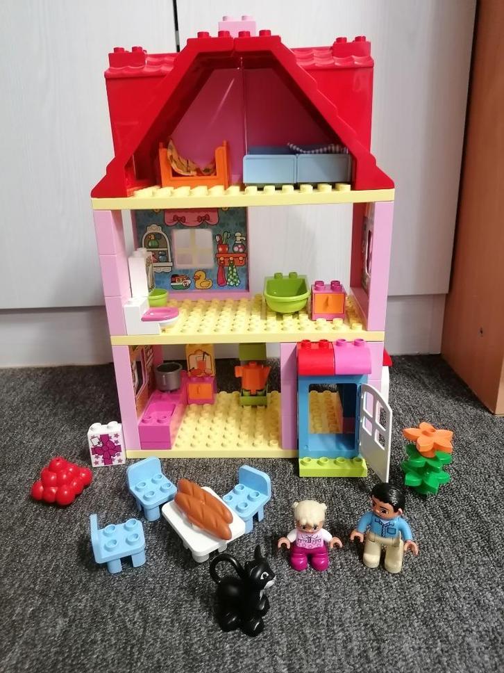 Duplo speelhuis 10505 en moeder en baby 10585, Kinderen en Baby's, Speelgoed | Duplo en Lego, Zo goed als nieuw, Duplo, Complete set