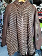 Vintage (?) leder jas, winter, dames, XL, Ophalen of Verzenden, Zo goed als nieuw, Maat 46/48 (XL) of groter, Bruin