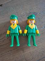 Playmobil vintage - 2 poppetjes groen geel, Ophalen of Verzenden, Gebruikt