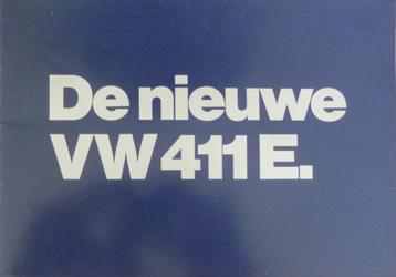 Folder VOLKSWAGEN 411 E 12/ 1969 beschikbaar voor biedingen
