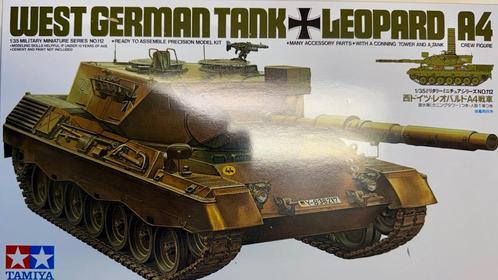 Coelianmodels, Tamiya 35112, Leopard A4, 1/35, € 32,99, Hobby en Vrije tijd, Modelbouw | Auto's en Voertuigen, Nieuw, Tank, 1:32 tot 1:50