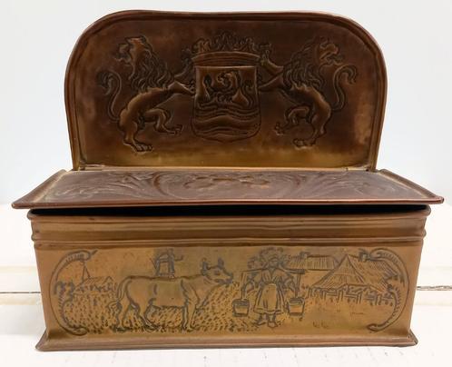 Kaarsenkistje Candle box, Antiek en Kunst, Antiek | Koper en Brons, Koper, Ophalen of Verzenden